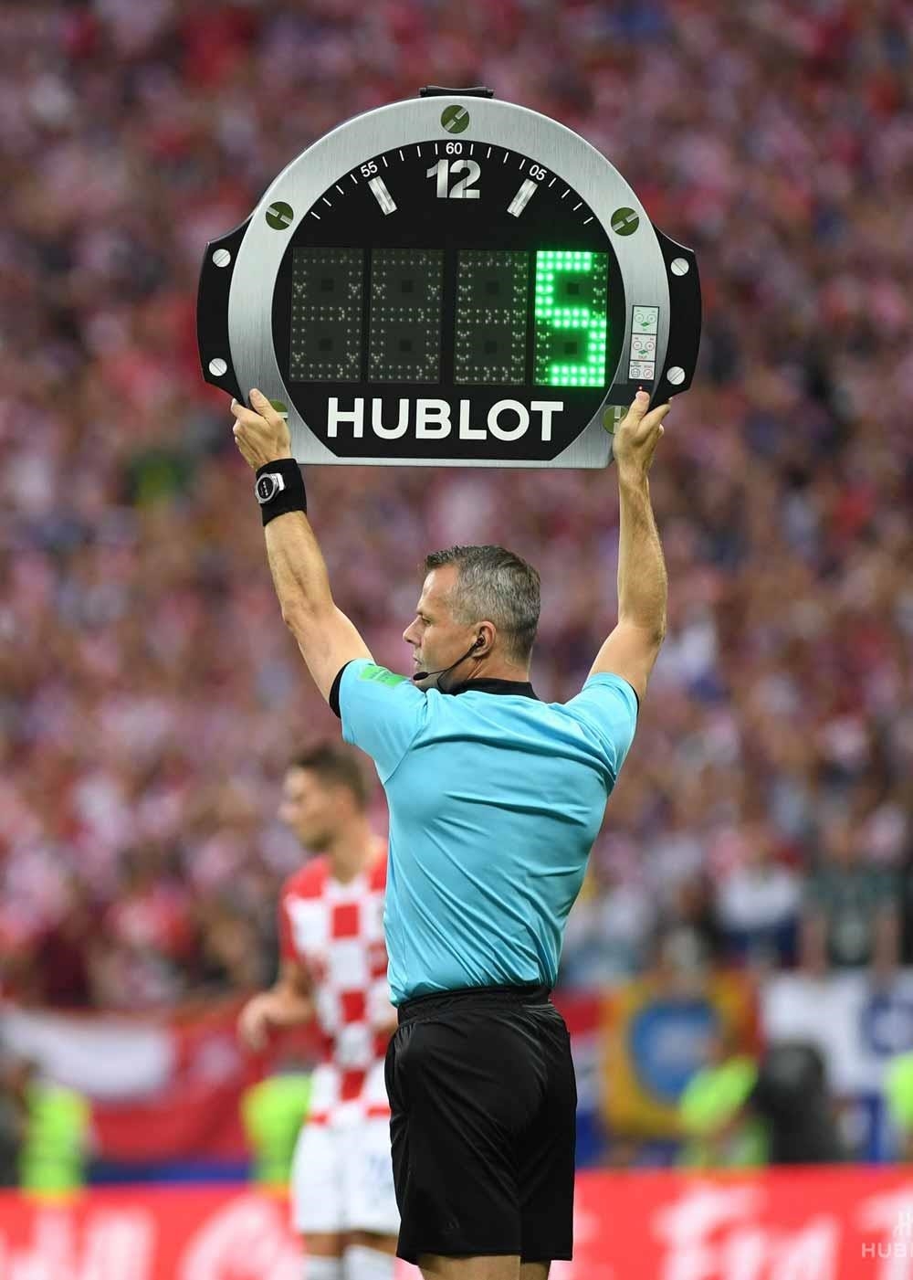Hình ảnh của Hublot tại giải bóng đá World Cup 2018.